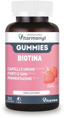 Vitarmonyl Gommose Biotina - Capelli e Unghie - 30 Caramelle Senza Zuccheri