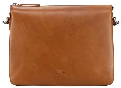 Jost Leder Schultertasche Umhängetasche Rana Shoulder Bag Cognac braun