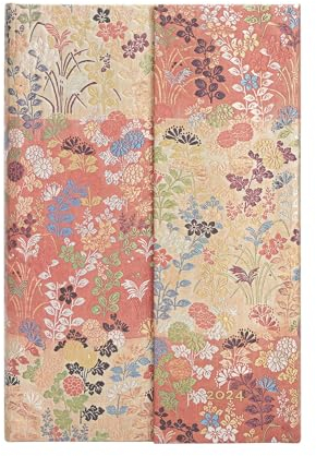 Paperblanks 12-Monatskalender 2024 Kara-ori | Horizontal | Mini (100 × 140 mm)