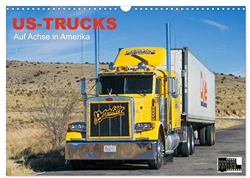 US-Trucks - Auf Achse in Amerika (Wandkalender 2026 DIN A3 quer), CALVENDO Monatskalender: Die Könige der amerikanischen Highways on Tour (CALVENDO Orte)