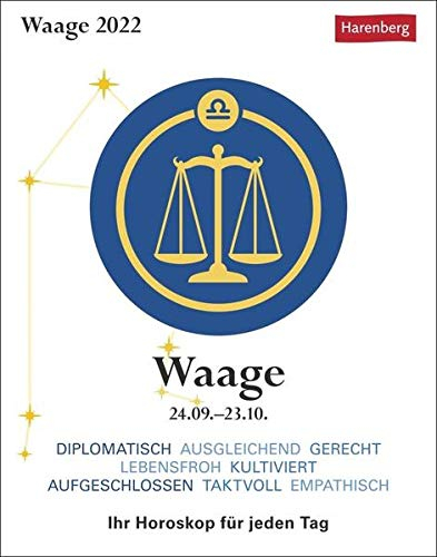 Waage Kalender 2022: Ihr Horoskop für jeden Tag