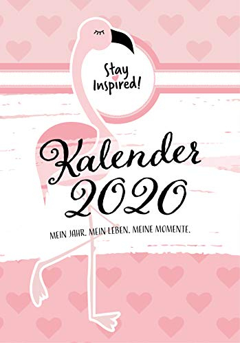 Terminkalender 2020, Wochenplaner 2020: Terminplaner 2020 mit festem Datum im DIN A5-Format und Hardcover | Datierter Wochenkalender, Buchkalender und ... Flamingo Style In Rosa & Pink