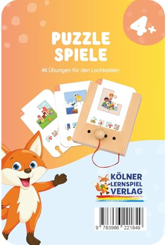 Kölner Lernspielverlag Puzzle Spiele 4+: Kartensatz für den Lochkasten