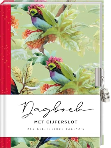 Dagboek met cijferslot voor volwassenen - Birds