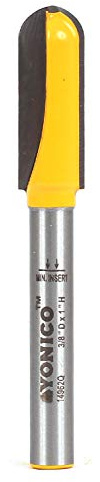 Yonico 14962q 3/8-Inch Diameter Core Box Router Bit 1/4-Inch Shank