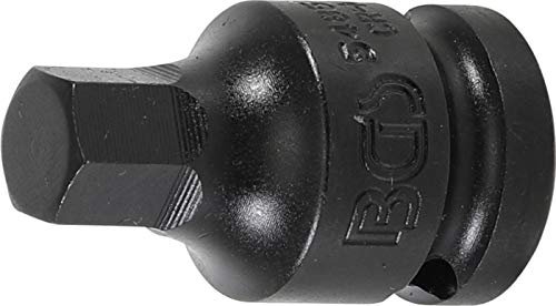 BGS 5485-12 | Kraft-Bit-Einsatz | Länge 42 mm | 12,5 mm (1/2) | Innensechskant 12 mm