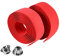 Dioche 2 STÜCKE Reißfestes Fahrrad Lenkerband Lenker Reflektierende Griff Wrap Tape + 2 Bar Plugs(Rot)