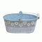 Pot Plante Pot de Fleur Métal Oval Jardinière en Zinc Suspendu Français Frites Seaux en Etain Mariage Fête Ornement