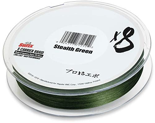 Sufix X8 Stealth Green Braid Line - 150m geflochtene Angelschnur, Durchmesser/Tragkraft:0.185mm / 15.5kg / 35lbs