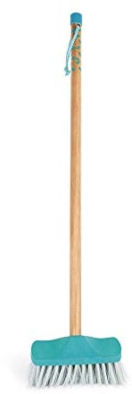 Janod - From 3 years old - Happy Garden - Large Plastic and Wooden Broom - Imitation Toy - J03189
