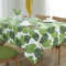 X-Labor Abwaschbar Tischtuch Tischdecke Eckig Wasserdicht Textil Stoff Tischwäsche Pflegeleicht Garten Zimmer Tischdekoration Grün Blatt 100 * 140cm