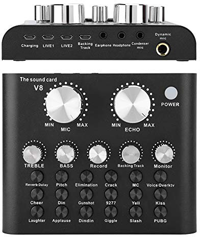 Transformateur vocal, changeur de voix, 112 types d'électroacoustique, 8 effets sonores, pour ordinateur portable, réglages de volume multiples, options de connectivité multiples, fonction Bluetooth,