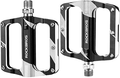 ROCKBROS Fahrrad Pedale Mountainbike Rennrad Fahrradpedale Alu rutschfest Sealed Bearing MTB Pedale 9/16 Zoll 3 Farbe