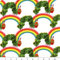 Fat Quarter, Raupe Nimmersatt und Regenbögen, 100 % Baumwolle