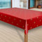 laro Wachstuch-Tischdecke Sterne Weihnachten Weihnachts-Motive PVC Wachstischdecke Eckig Meterware Wasserabweisend Abwischbar |20|, Muster:Sterne rot-Gold, Größe:110x180 cm