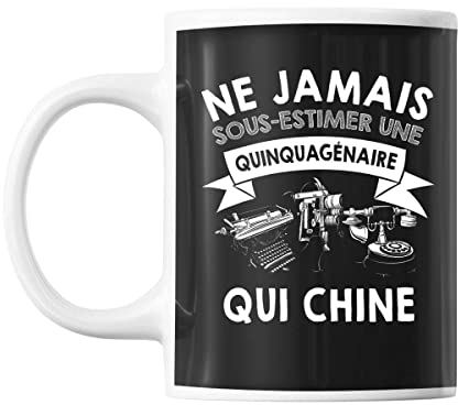Mug femme chine brocante quinquagénaire