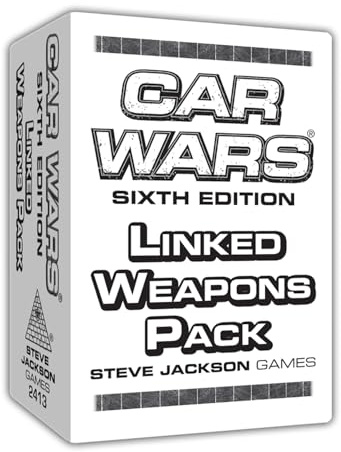 Steve Jackson Games | Car Wars Linked Weapons Pack | Expansion Strategy Card Game | Strategic Gameplay for 2 to 4 Players for Ages 10 and Up | English