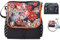 millybo BETSIE Single Gepäckträgertasche Fahrradtasche Gepäckträger Tasche Fahrrad Tasche viele Muster (110.010 Meadow Black-Orange)