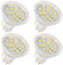 HRYSPN MR11 GU4 LED 12V 24V 4W warmweiß 3000K, ersetzt 35W Halogenlampen geeignet für Zuhause, Landschaft, eingebettet, Schienenbeleuchtung (4 Stück)