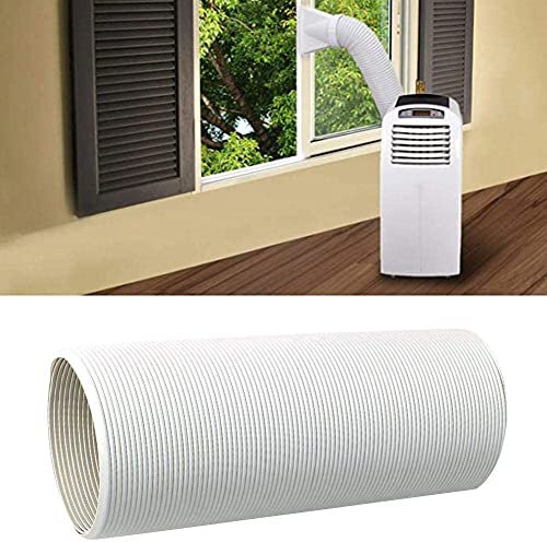 KNAEE Exhaust Hose Pipe for Portable Air Conditioner, 5.9inch Diameter Venting Duct Extension Kit Universal AC Exhaust Vent Flexible Hose, Air Conditioner Parts (Clockwise Thread & Length up to 79)