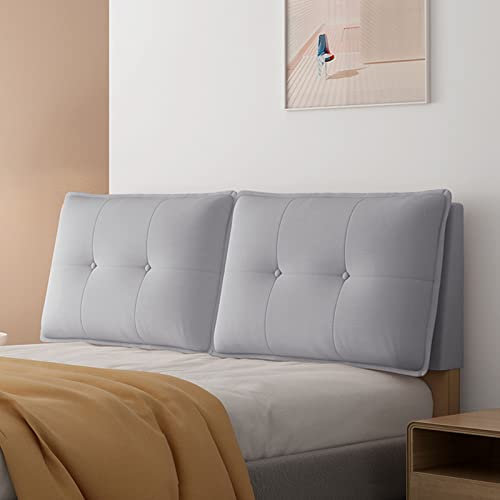 Kopfteilkissen Bettrückenlehnenkissen Wandkissen Lendenwirbelpolster Gepolstertes Bankkissen Abnehmbarer Bezug Zum Fernsehen, Spielen, Ausruhen,A,with headboard 74.8/190cm