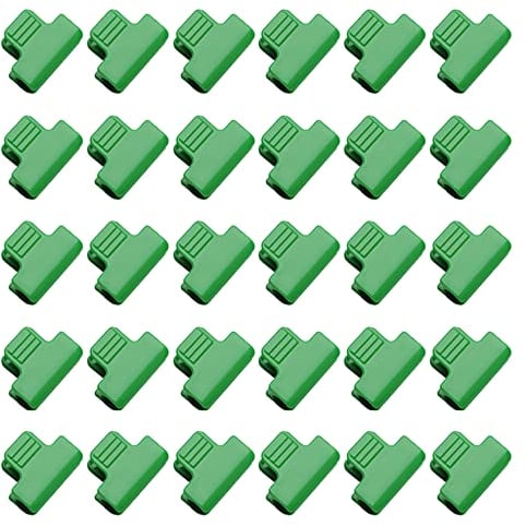 30 abrazaderas para invernadero de 16 mm – Clips para plantas de jardín, fila, cubierta, túnel, marco y sombreado