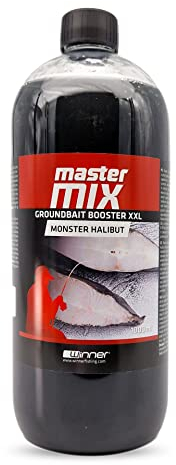Tandem Baits Karpfen Futter Angelfutter Attraktor Master Mix Groundbait Booster XXL 1000 ml Riesiger Heilbutt