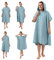 JEMIDI Badeponcho Unisex - Surf Poncho aus Mikrofaser - Tuch für Erwachsene - Bademantel für Damen und Herren - Badetuch mit Kapuze - schnelltrocknend