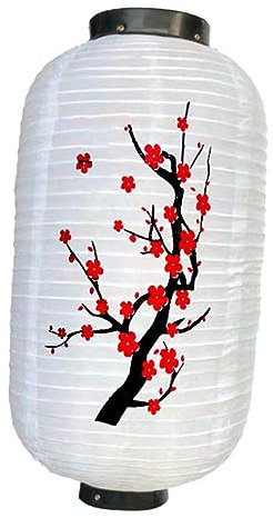 Amosfun Laterne Sushi-Bar-Dekoration Gastgeschenke chinesische Partydekorationen Sushi-Shop-Dekore Dekor im Sushi-Stil japanische Partydekoration Pfirsichblüte schmücken Anhänger Stoff