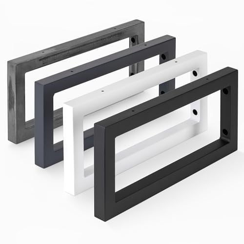 HOLZBRINK Regalhalterung Schwarz Metall 35x15 cm HLA-A (2 St.) | Waschtischhalterung, Wandkonsole für Küchenregal, Schwerlastkonsole für TV-Regal