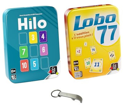 2 Spiele französische Version Hilo + Lobo 77 + 1 Flaschenöffner Blumie (Lobo77 + Hilo)