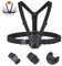 BOBLOV Bodycam Harnais de poitrine pour toutes les caméras corporelles, double sangle d'épaule avec taille réglable, sangle mains libres pour application de la loi, enregistrement vidéo