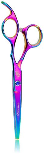 Friseurset Haarschere 6 Zoll Friseur Schneiden Styling Stahl Effilierschere Haar Glatt Barbershop Salon Set Set (Farbe, Hell), Bright (Bright Pink B)