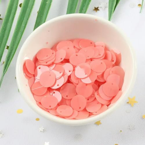 240 Stück (10 g) gefaltete Pailletten, 10 mm PVC, oval, loser Pailletten-Pad-Durchmesser, Pailletten-Nähprozess, Damen-Kopfbedeckung, Bekleidungszubehör, mattes Korea-Rosa