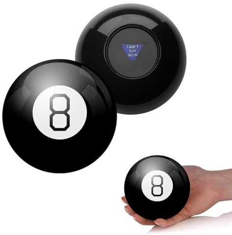 Gehanico Magic 8 Ball – Classic Retro Novelty Mystic Gadget with 20+ Answers and Predictions Mystic 8 Ball Decision Making Fortune Telling Fun Toy Game Retro Edition Novelty Toy For Him & Her (Black)