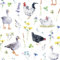 20 Servietten Tiermotive Hühner und Gänse als Tischdeko. Papierservietten mit Motiv. Auch für Decoupage und Serviettentechnik 33x33cm