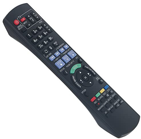 ROLLGAN N2QAYB001059 Replaced Remote Control Applicable For Panasonic N2QAYB001059 DVD Recorder DVD Player DMR-EX97EB DMR-EX97 DMR-EX97EB-K DMREX97EB DMREX97EBK DMREX97