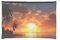 Wiederverwendbare Kosmetiktasche aus Papier, Wasserabweisende Kosmetiktasche, Make-up-Beutel für Damen, Reise-Organizer/Beach Sunrise