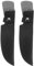 QUARKZMAN 2 Fundas para Cuchillos de Hoja Fija 10 x 2.1 Diseño de Presilla para Cinturón Estuche de Cuero para Cuchillo Recto con Cierre de Broche de Cobre, Negro