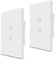 Interruttore della luce Intelligente ZigBee, Controllo Vocale Funziona con Alexa e Google Home, Timer e Condivisione Dispositivo, È necessario il filo di neutro, Necessità di un hub zigbee,2 way(2PCS)