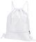 PATIKIL Sac à Dos à Cordon de Serrage, Sac de Sport avec Poche Zippée pour Femmes et Hommes, Blanc