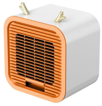 Ohewiiuk Mini Climatiseur Portable, Refroidisseur d'air, Fonctionnement Silencieux, Climatiseur de Bureau pour Bureau Extérieur Orange