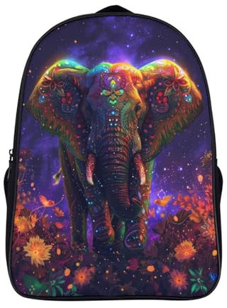 OSBELE Elefant– Tier Schulrucksack Rucksack Schule Kinderrucksack Schultasche Teenager Schulranzen Kinder Für Schule Und Reise Rucksack 16inch