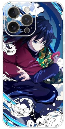 CRSMINE Cute Phone Case Demon Compatible with iPhone 17 16 with Slayer Character Tomioka 15 14 12 13 11 Pro Max Plus XR X Xs Max Giyuu Soft Clear TPU Shockprooftective Case Cover
