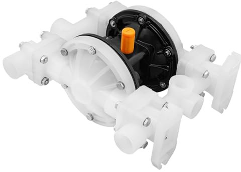 Membranpumpe, Doppelmembranpumpe, Druckluftbetriebene Doppelmembranpumpe Druckpumpe Membranpumpe 25mm/0.98in Doppelmembranpumpe Diaphragm Pump 12m³/h