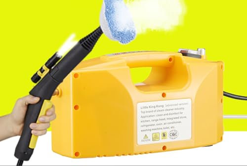XNXYSMKJ Machine de Nettoyage à Vapeur portative de Nettoyeur à Vapeur Haute Pression 2600w, Nettoyeur à Vapeur portatif, pour la Plupart des sols, comptoirs, fenêtres, sièges d'auto