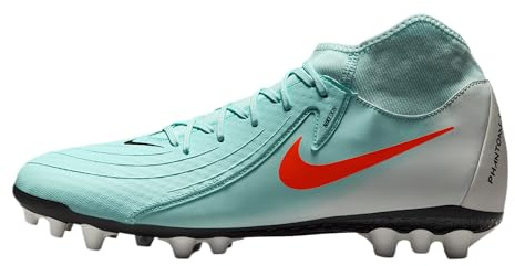 Nike Phantom Luna 2 Academy AG High-Top Soccer Cleats (FJ2585-300, Mint/Off Noir/Atomic Red), Mint/Off Noir/Atomic Red, 9 UK