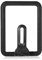 Tapa de sartén rectangular, cubierta de olla de vidrio estable engrosada cubierta de olla de silicona visible cubierta de olla de sartén negra reemplazo de tapa para la cocina del (15 * 18cm)