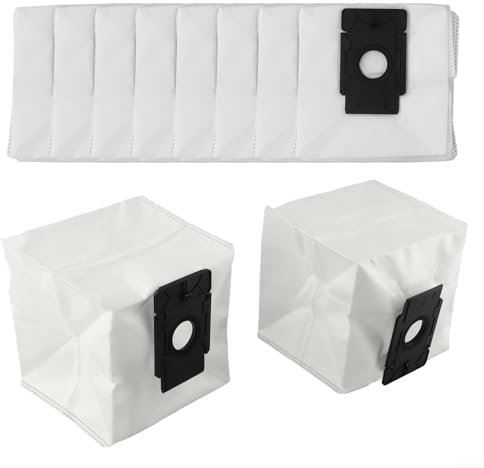 Confezione da 4/10 sacchetti per aspirapolvere robot EZVIZ per RC3 Plus, RE4 Plus, RE5 Plus, capacità 4L per uso prolungato (confezione da 10)