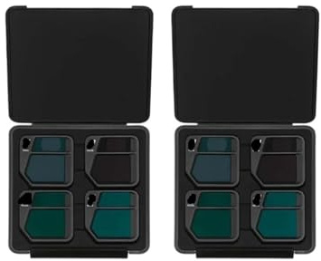 Gimbal-Kameraobjektiv-ND-Filterset, kompatibel mit DJI Mavic 3 Drone PTZ ND 64/128/256/512 Filter Kit, kompatibel mit DJI Mavic 3 UAV-Zubehör(2 set)